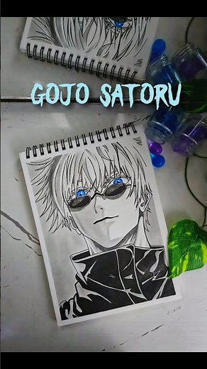 drawing gojo saturo 😈 #drawing #gojosatoru #jujutsukaisen #gojo #anime