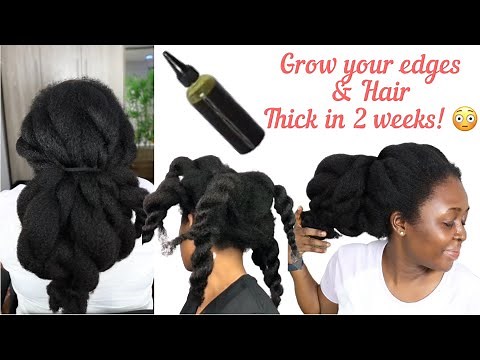 Use this EVERYDAY and do not wash it out ! Your edges will grow so THICK & BUSHY in 2 weeks