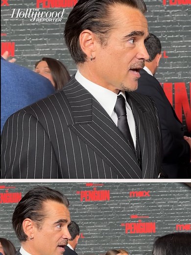 #colinfarrell, a master of physical transformations and accents, shares with thr at the premiere of #thepenguin the