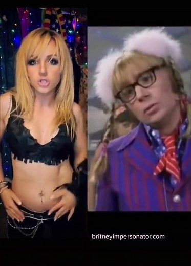 🇬🇧 Oh Behave! 🤓 I recreated this Iconic scene from Austin Powers Goldmember back in July 2021 🙌 What do you think?? #britneyspears #dearbritney #britneyarmy #britneychallenge #austinpowers #goldmember #britneyimpersonator #britneyspearslookalike #impersonator