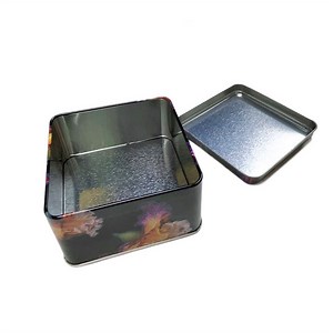 [Hot Item] Square Tinplate Tin Box Biscuit Packaging Box