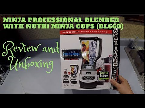 Shark Ninja Professional Blender with Nutri Ninja Cups (BL660) Review & First use.