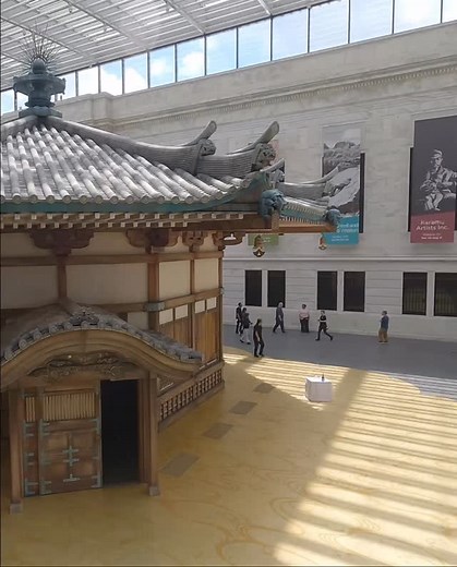 The Cleveland Museum of Art on Instagram: "The centerpiece of Takashi Murakami: Stepping on the Tail of a Rainbow is the re-creation of the Yumedono, or Dream Hall, constructed in the artist’s vision in collaboration with the set design team from FX’s Shōgun. Inspired by the Emmy-winning series, Murakami collaborated with the show’s creators Rachel Kondo and Justin Marks, alongside production designer Helen Jarvis, on an ambitious project to recreate the Yumedono, or Dream Hall, one of Japan’s m