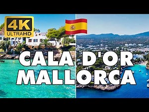 Cala d'Or Best Beaches Mallorca (Majorca) Island Spain【Beach Walk Tour 4k 】
