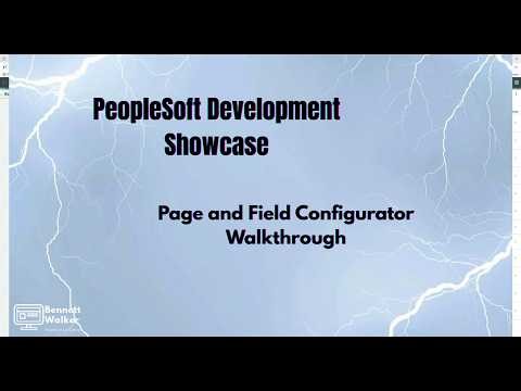 PeopleSoft Page and Field Configurator Walkthrough