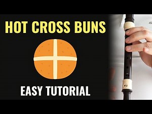 Hot Cross Buns on Recorder | Easy Beginner Tutorial (B A G Notes) + Play Along