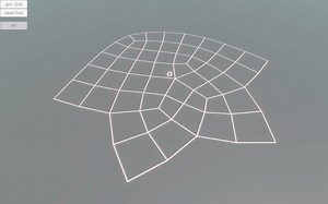 Success at last! Wave function collapse algorithm running on organic grid. That was not easy, my head hurts!