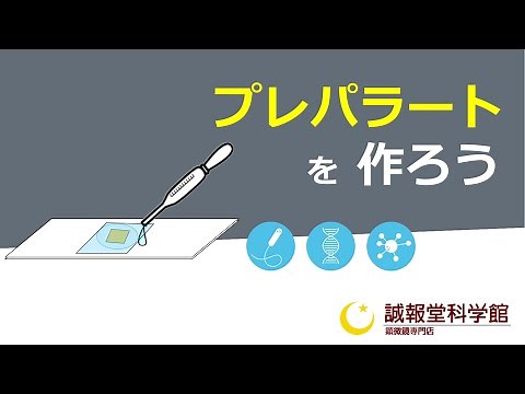 【M70】3-プレパラートを作ろう（生物顕微鏡で観察するためのプレパラートの作成）