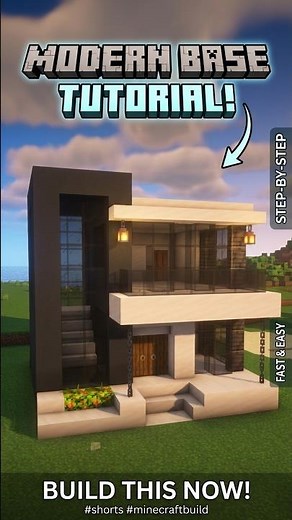 Easy Modern House in Minecraft #minecraft #minecraftshorts #minecraftbuilding #gaming