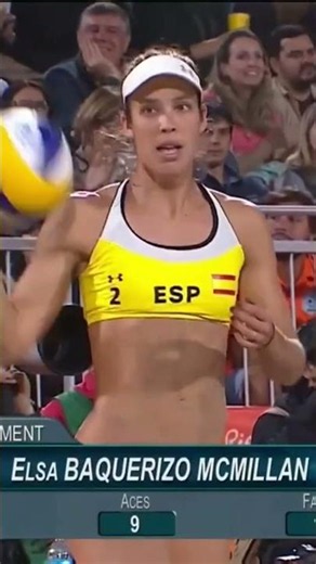 Elsa Baquerizo Pure Beach Volleyball Grit & Heat! 🇪🇸🏖️ #shorts