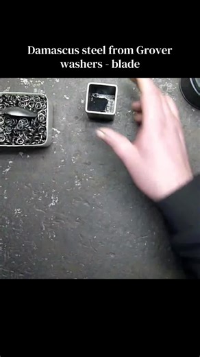 Crafting Damascus Steel Blades from Grover Washers