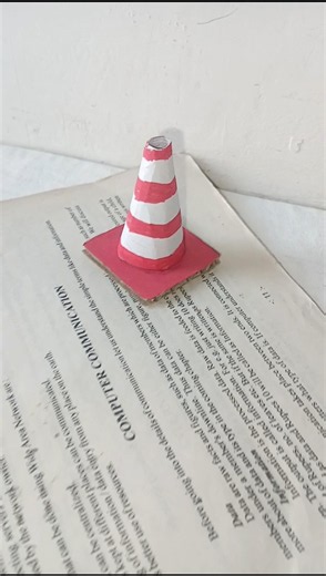 DIy mini traffic cone |#diy #craft # miniture...