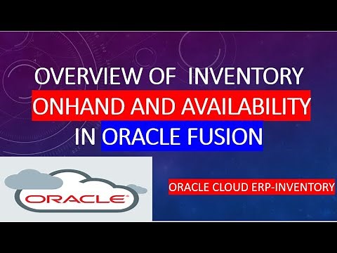 How to know Inventory On hand and availability in Oracle Fusion Inventory | Cloud ERP
