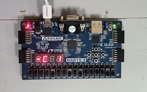 Basys3/FPGA/Vivado/Verilog 4层楼的电梯控制系统实现【武汉理工大学计算机系统能力实训题目】