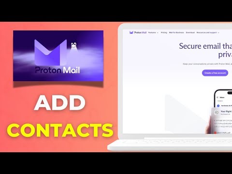 How to Add Contacts in Proton Mail