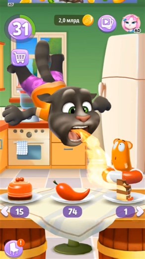 My Talking Tom 2 Android Gameplay #short Video-26