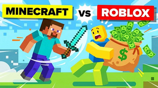 MINECRAFT vs ROBLOX: Which is better? (Video game comparison)