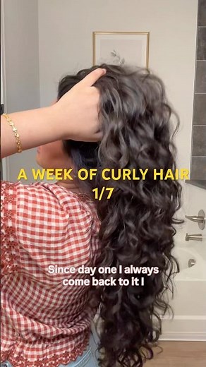 A full week of curly/wavy hair: Day 1