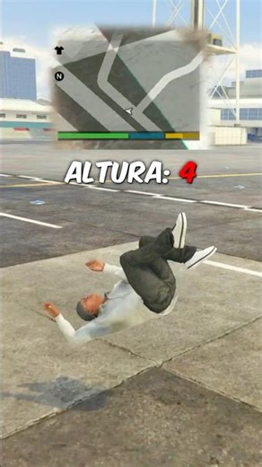 How high can GTA 5 characters survive? 🤔⁉️ #gta5 #gtav #shorts