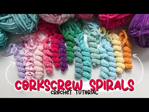 Korkenzieher/ Spiral häkeln | Crochet Corkscrew | Easy Tutorial (DE & EN) ✨