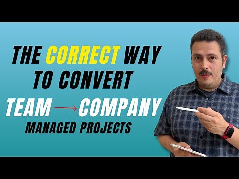 How to Convert a Team Manage Project to Company Manage Project