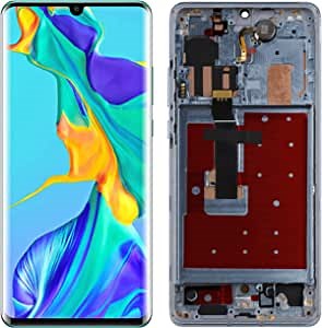 OLED Replacement Compatible with Huawei P30 Pro LCD Display Touch Screen Digitizer Assembly with Repair Tools (Breathing Crystal with Frame)
