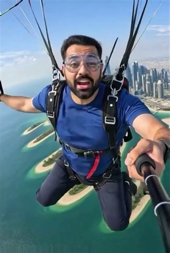 Falling From The Sky Over Dubai – The Craziest Moment of My Life #ai #skydiving #ytshorts #shorts