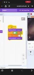 My CS50x Scratch project: Catch game with score variables, if-statements, and screen boundary logic.