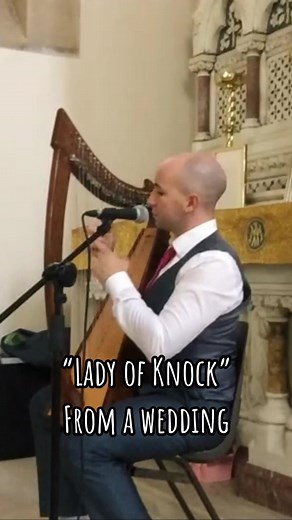 Lady of Knock from a wedding a few years ago 🎶 #harp #irishharp #ladyofknock #irish #ireland #irishmusic #hymn #acoustically #voiceeffects