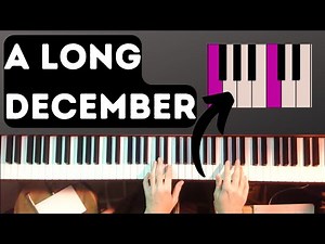 Counting Crows: A LONG DECEMBER | Piano Tutorial + MUSIC SHEET
