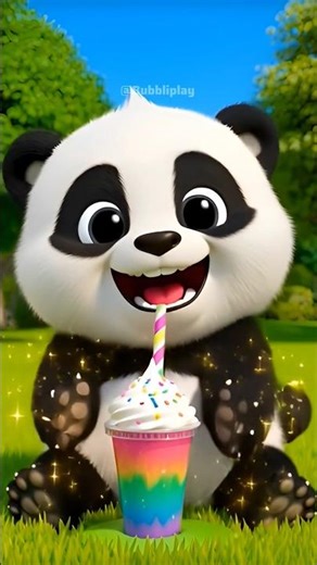 Panda’s Ice Cream Turns Into Milkshake! 🐼🍦🥤 | Cute 3D Kids Short