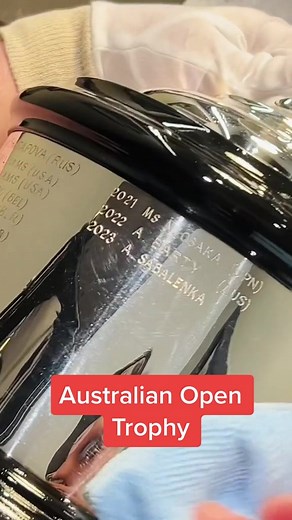Fast Winner Name Engraving Process on Aus Open Trophies