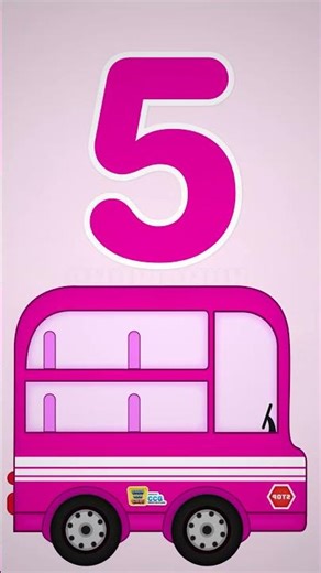 10 Little Pink Buses Song 💗 Counting 1–10 for babies