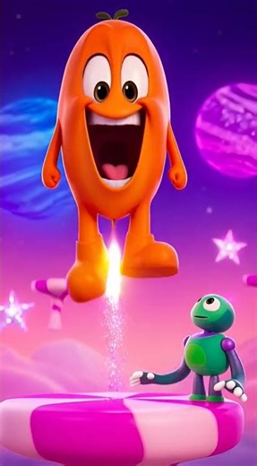 Orange Rocket and Rubber Robo Alien #orange #rocket #rubber #robo