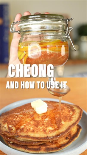Shalom Simcha Elbert on Instagram: "Recipes: Classic Cheong Cover any citrus you like with equal parts sugar in a sterlized jar, you can add just the peels, whole fruit, sliced fruit, it all depends on how and what your final product andits use to be. Always think like this what ever the final product you want that is how you should make your ferment. Pancakes 180 g all-purpose flour 14 g baking powder 12 g white sugar 1.5 g salt 300 g milk 42 g melted butter 50 g egg Citrus cheong Mix all ingre