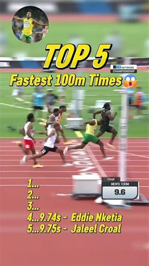 Top 5 Fastest All Conditions 100m Times in 2026!