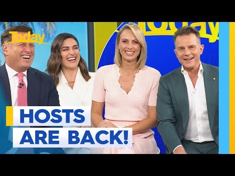 DC and Sylvia return from holidays | Today Show Australia