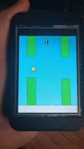 ESP32 Flipper Clone'da Flappy Bird Rekoru! 🐦🌵 #shorts #flappybird #diy #satisfying