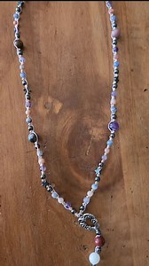 Goddess Beads, Natural Crystal Necklace, Prayer Beads, Pagan Rosary - Etsy