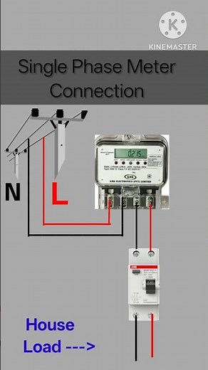 how to install single phase Meter