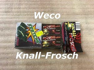 Weco Knall-Frosch Set - Große Knallfrösche - Mittlere Knallfrösche