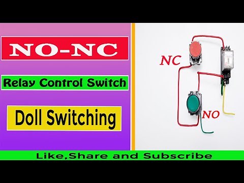 Relay NO-NC Switch Wiring Diagram✅✅