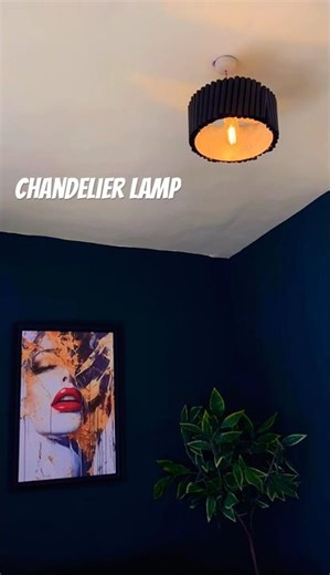 DIY chandelier lamp tutorial