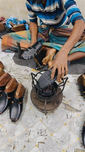 Leather shoe polish is applied to the previous system