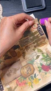 【ASMR】 vintage#scrapbooking #journal #journaling#collage#relaxing