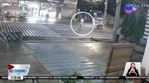 [BABALA: SENSITIBONG BALITA] Patay ang isang lalaking tumatawid sa kalsada sa Antipolo, Rizal matapos mabangga ng isang multi-purpose vehicle (MPV) at magulungan ng truck. | Balitanghali