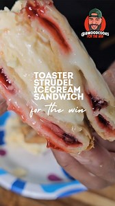 15K views · 430 reactions | Everyone’s been trying the Pop-Tarts ice cream sandwich, but the problem is, I don’t even like Pop-Tarts. So today, we’re switching it up with a Toaster Strudel ice cream sandwich instead for the win. | bwoodcooks | Facebook