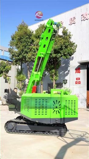 The pile driver is also amazing! The foundation construction speed is fast and worry free#drillrig