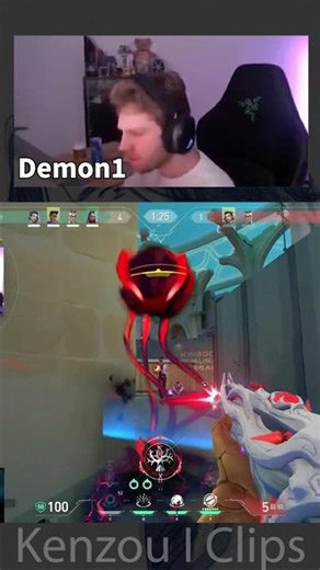 Pure AIM diffing RADIANT enemies EASILY // Demon2 // VALORANT clip