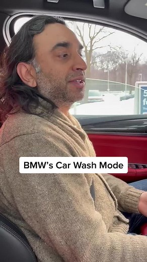 Did you know the 2022 BMW X3 has a car wash mode? Follow along as Jay tries it out. #car #carsoftiktok #bmwx3 #modernmotoring #fyp